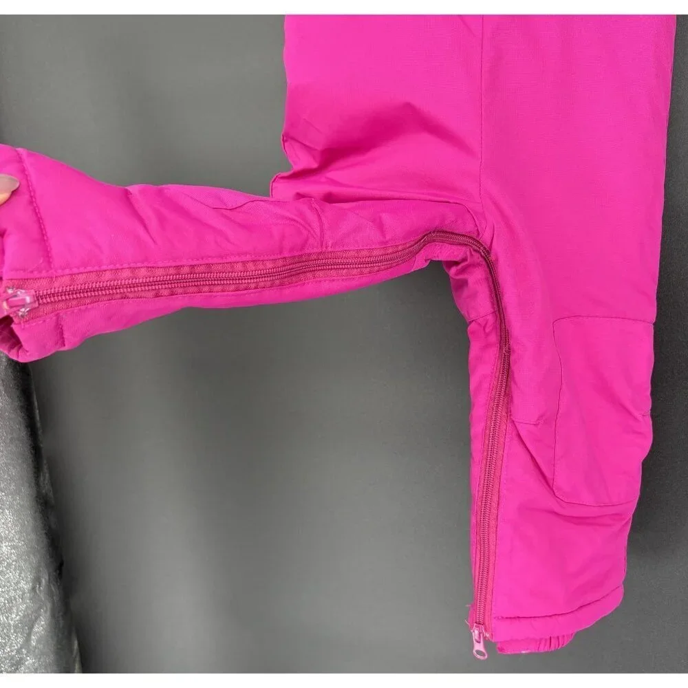 Place Toddler Snow Bib Overalls 24 Mos Pink Fleece Lined Snow Pants Performance